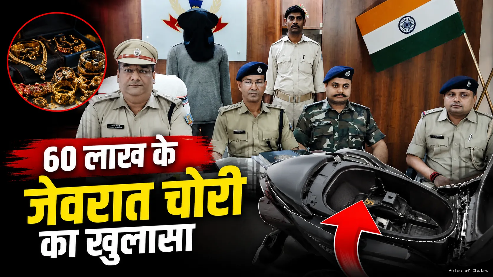 60 लाख के जेवरात चोरी मामले का खुलासा, उड़ीसा के कुख्यात गिरोह का सदस्य चढ़ा पुलिस के हत्थे